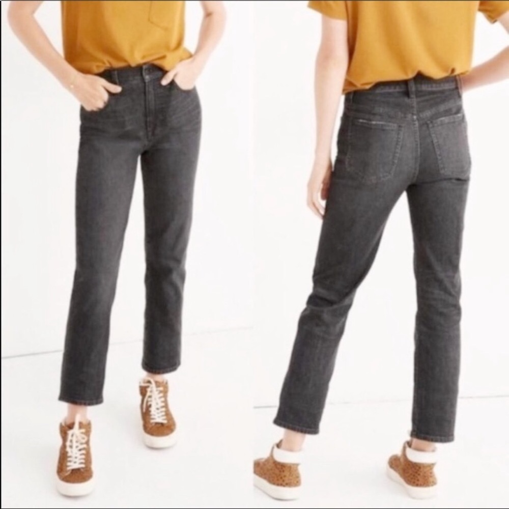 Free People High-Rise Crop Straight Leg Jeans